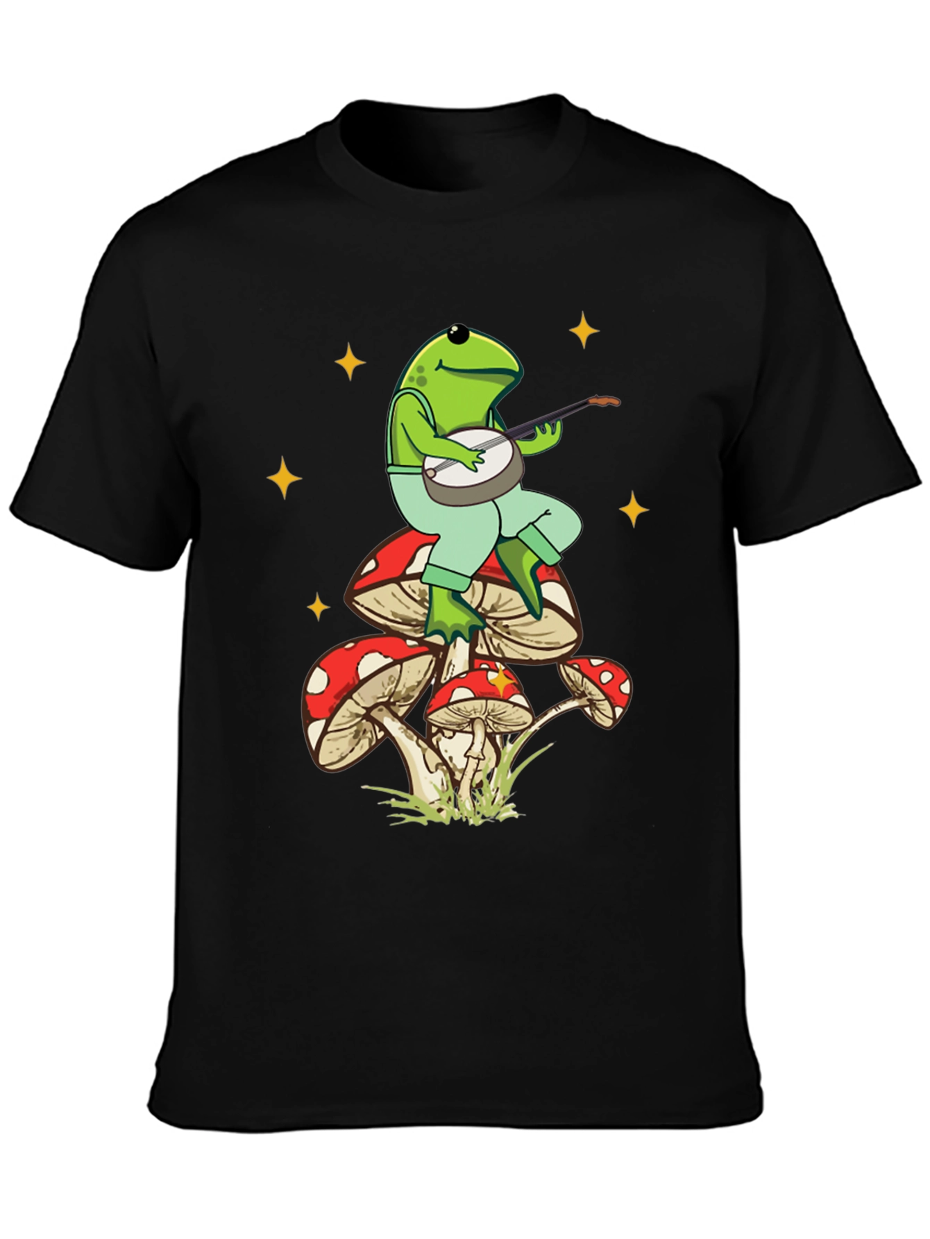 Frog Banjo Mushroom T-Shirt