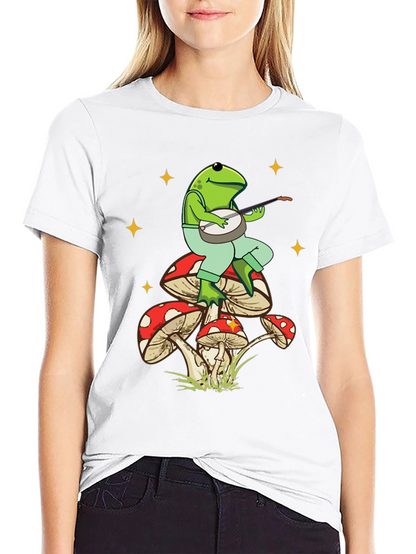 Frog Banjo Mushroom T-Shirt