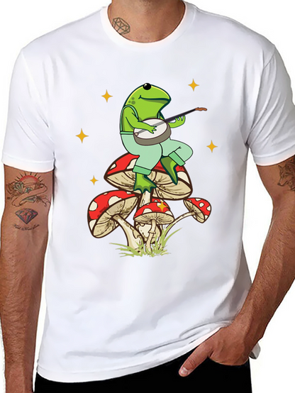 Frog Banjo Mushroom T-Shirt