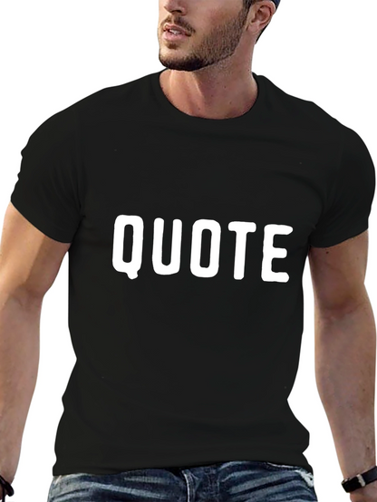 Quote Graphic Black T-Shirt
