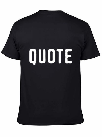 Quote Graphic Black T-Shirt