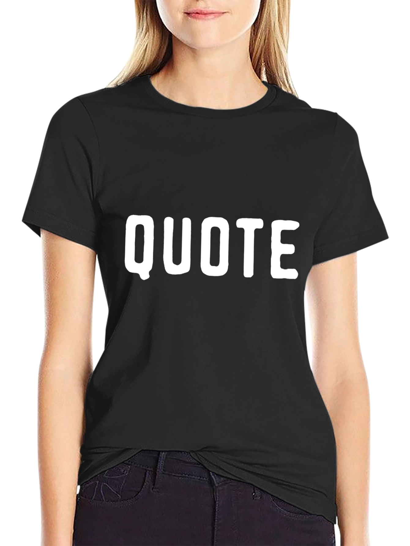 Quote Graphic Black T-Shirt