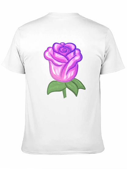 Rose Graphic Black T-Shirt