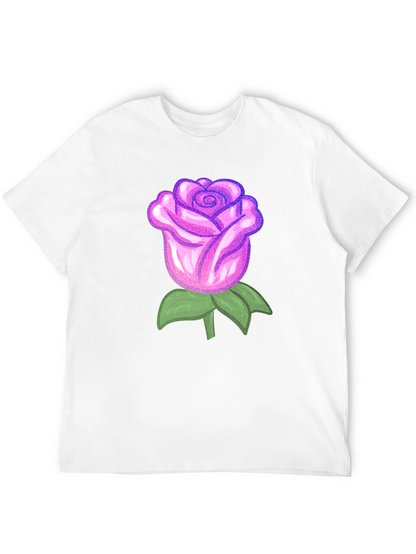 Rose Graphic Black T-Shirt