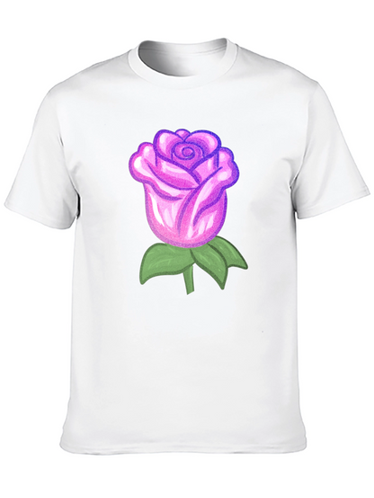 Rose Graphic Black T-Shirt