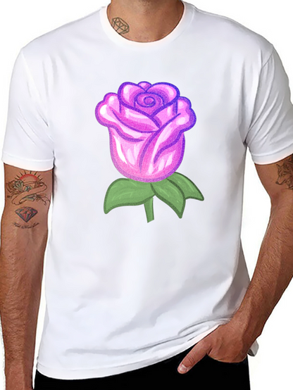 Rose Graphic Black T-Shirt