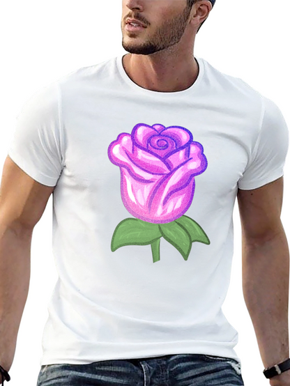 Rose Graphic Black T-Shirt