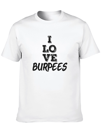I LOVE Burpees Black Graphic Tee