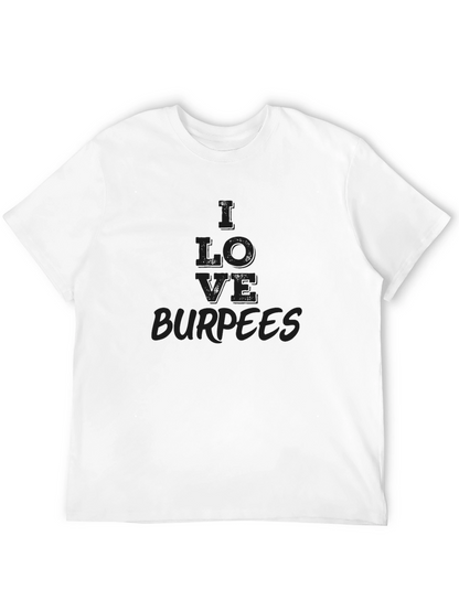 I LOVE Burpees Black Graphic Tee