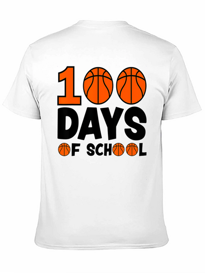 100 Days of School Basketball T-Shirt