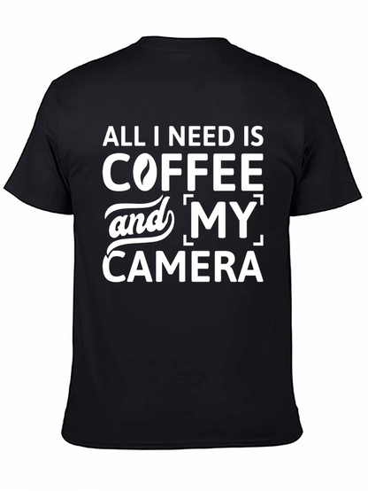 Coffee & Camera Graphic Tee - Unisex T-Shirt