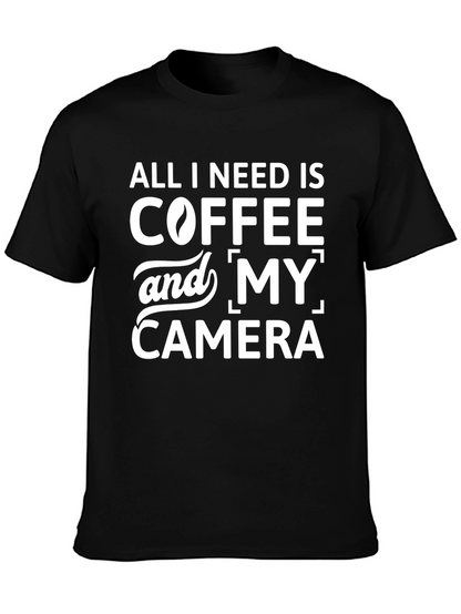 Coffee & Camera Graphic Tee - Unisex T-Shirt