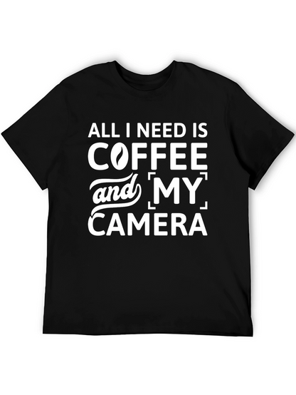 Coffee & Camera Graphic Tee - Unisex T-Shirt