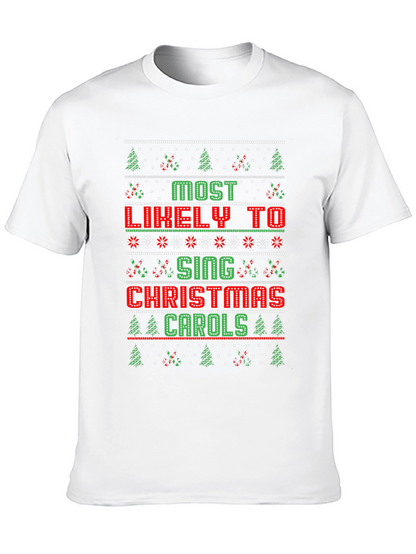 Funny Christmas Carols Graphic T-Shirt