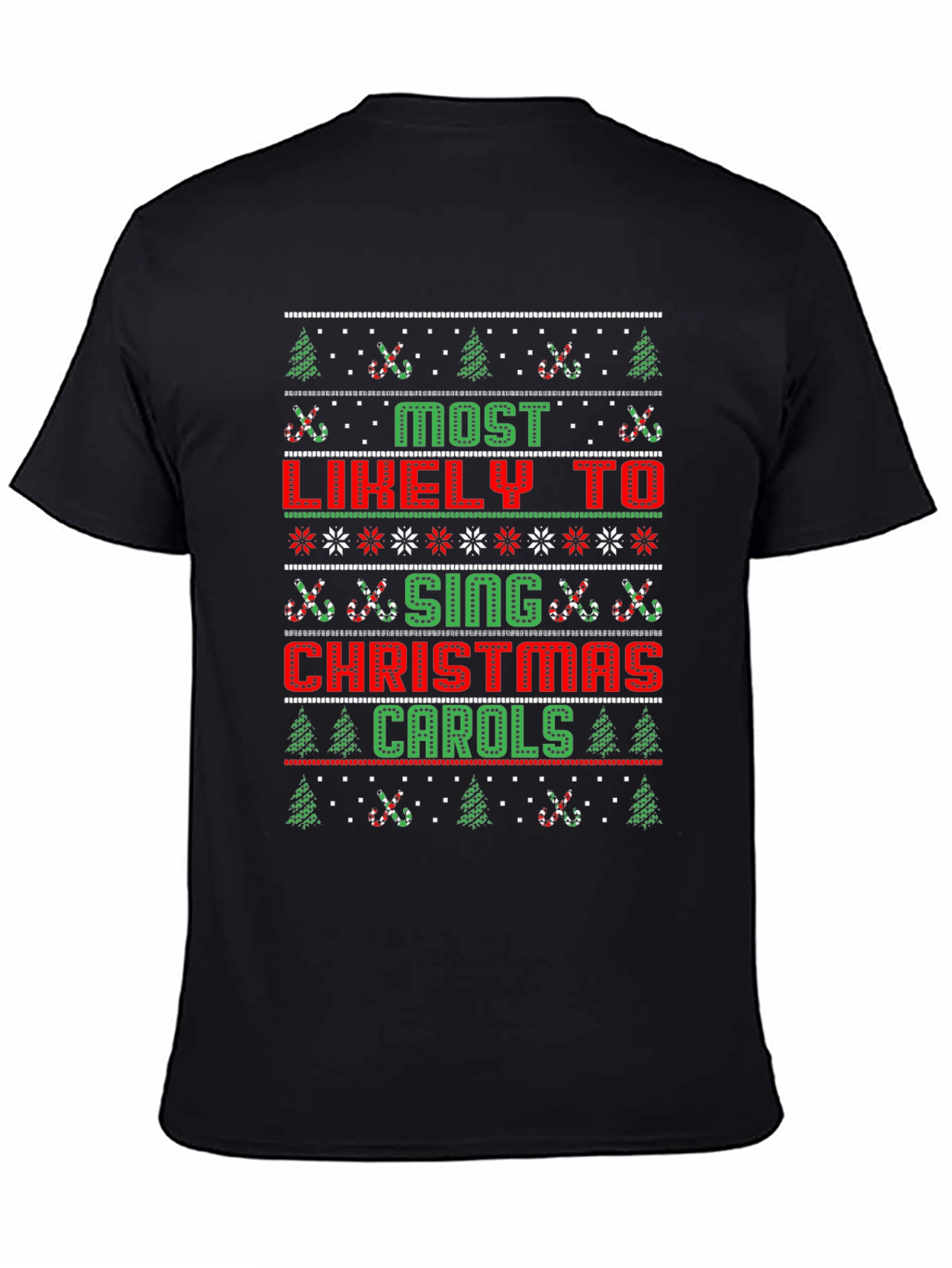 Funny Christmas Carols Graphic T-Shirt