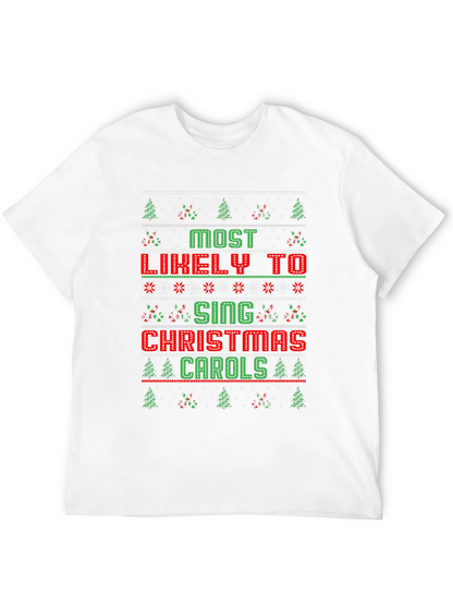 Funny Christmas Carols Graphic T-Shirt