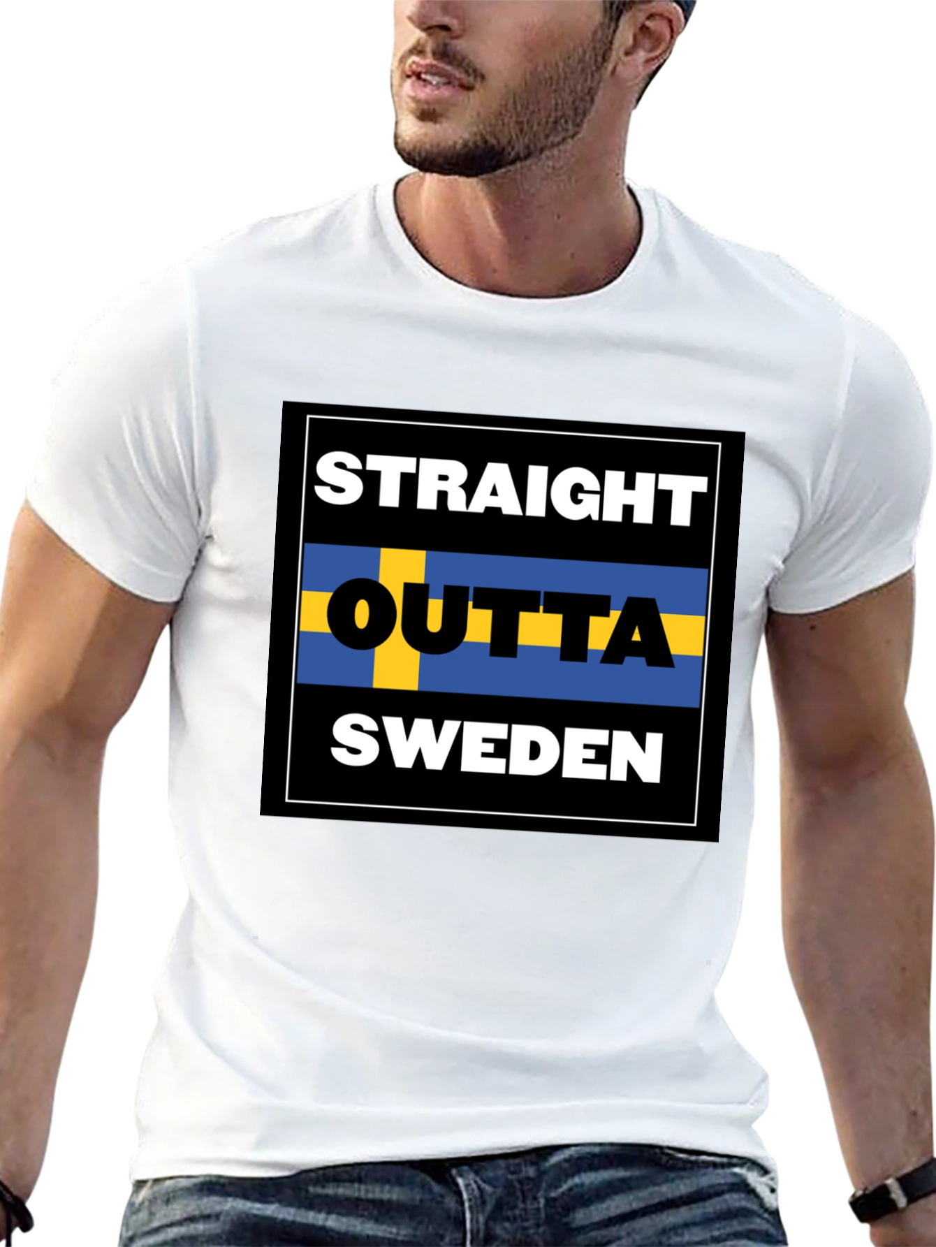 Straight Outta Sweden Graphic T-Shirt
