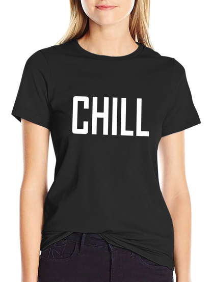 Chill Black T-Shirt - Relaxed Style