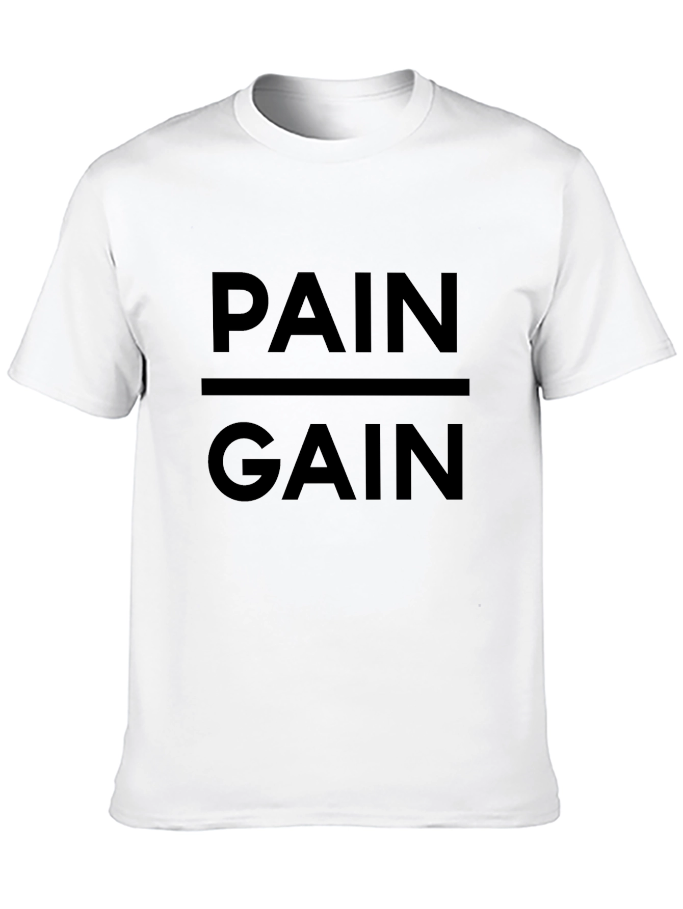 Pain & Gain Black T-Shirt - Gym Motivation Apparel