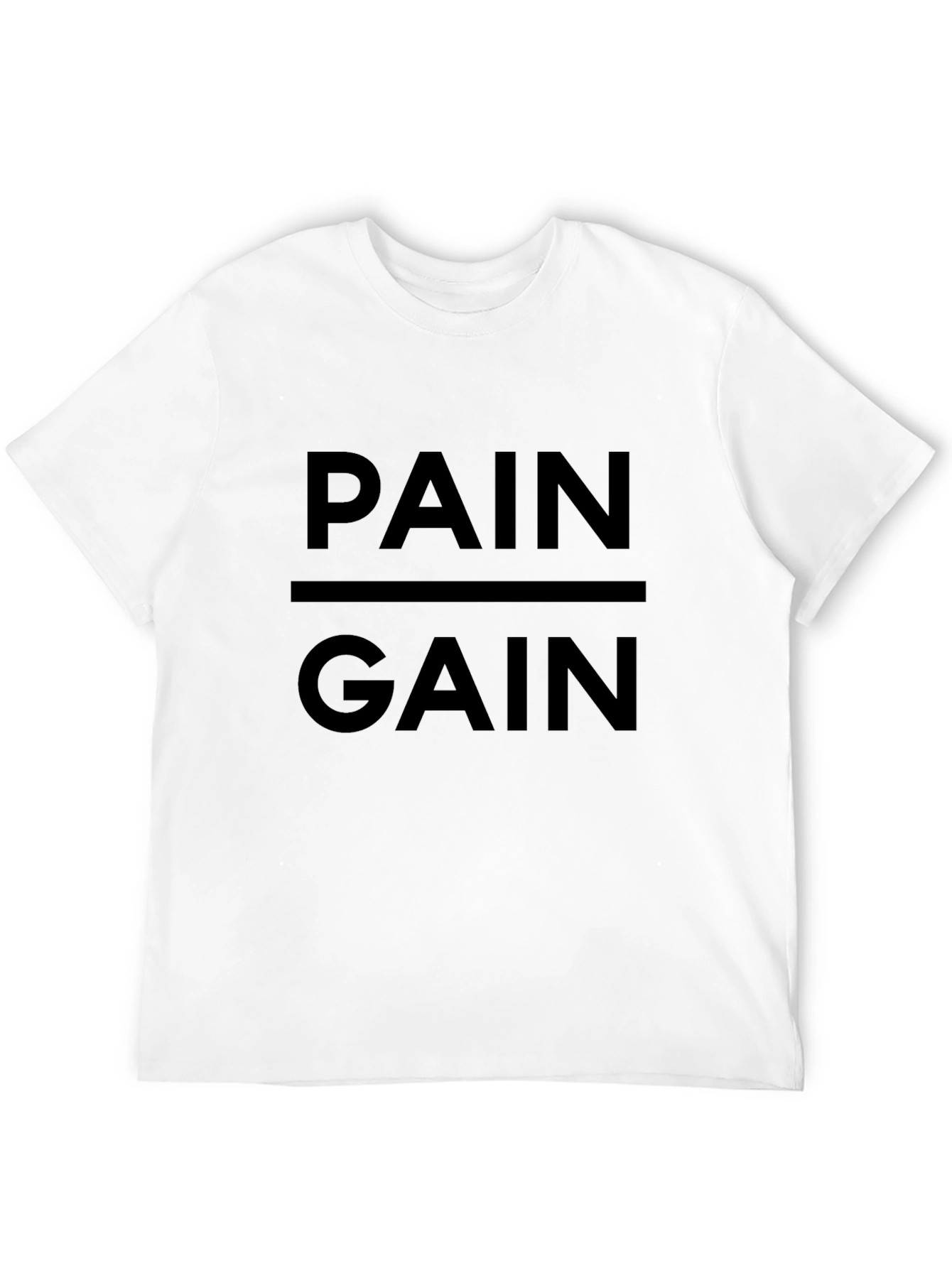 Pain & Gain Black T-Shirt - Gym Motivation Apparel