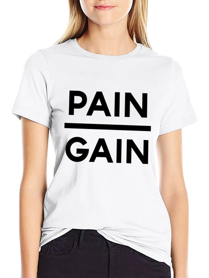 Pain & Gain Black T-Shirt - Gym Motivation Apparel