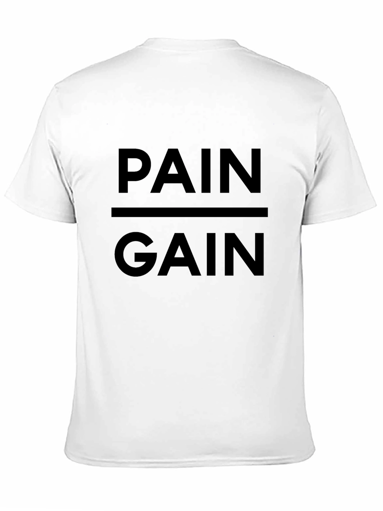 Pain & Gain Black T-Shirt - Gym Motivation Apparel