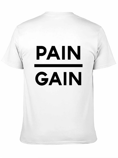 Pain & Gain Black T-Shirt - Gym Motivation Apparel