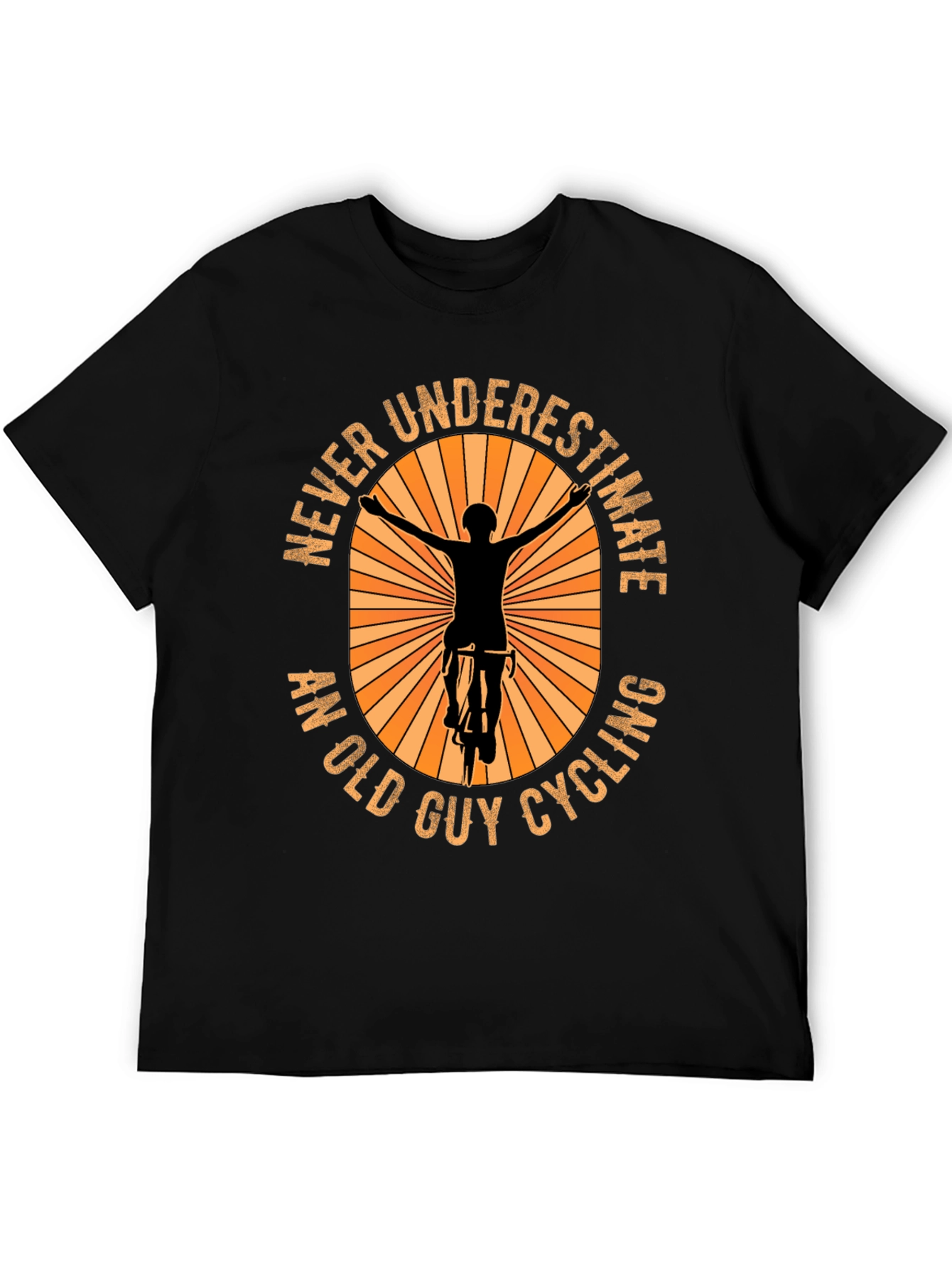 Never Underestimate An Old Guy Cycling T-Shirt