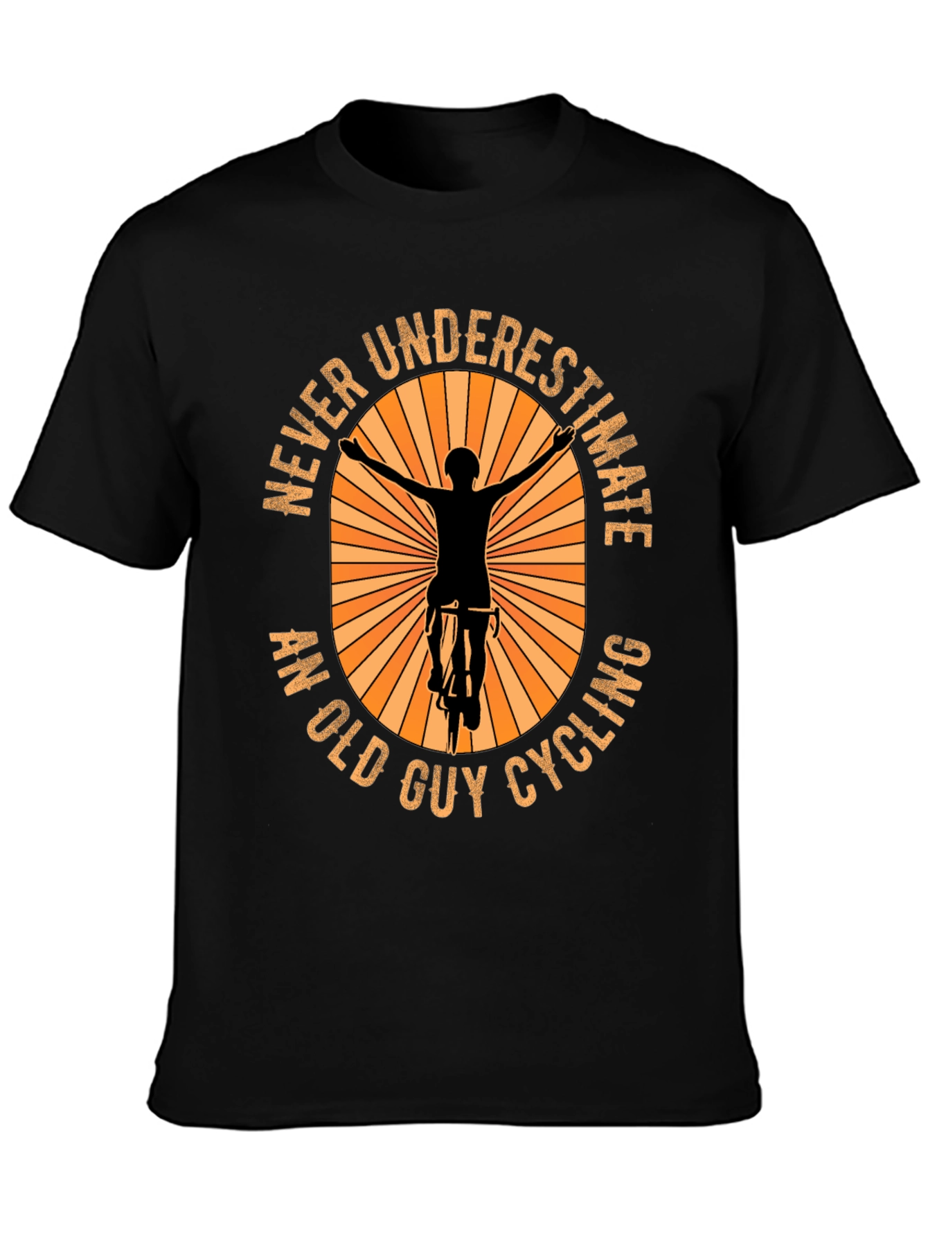 Never Underestimate An Old Guy Cycling T-Shirt