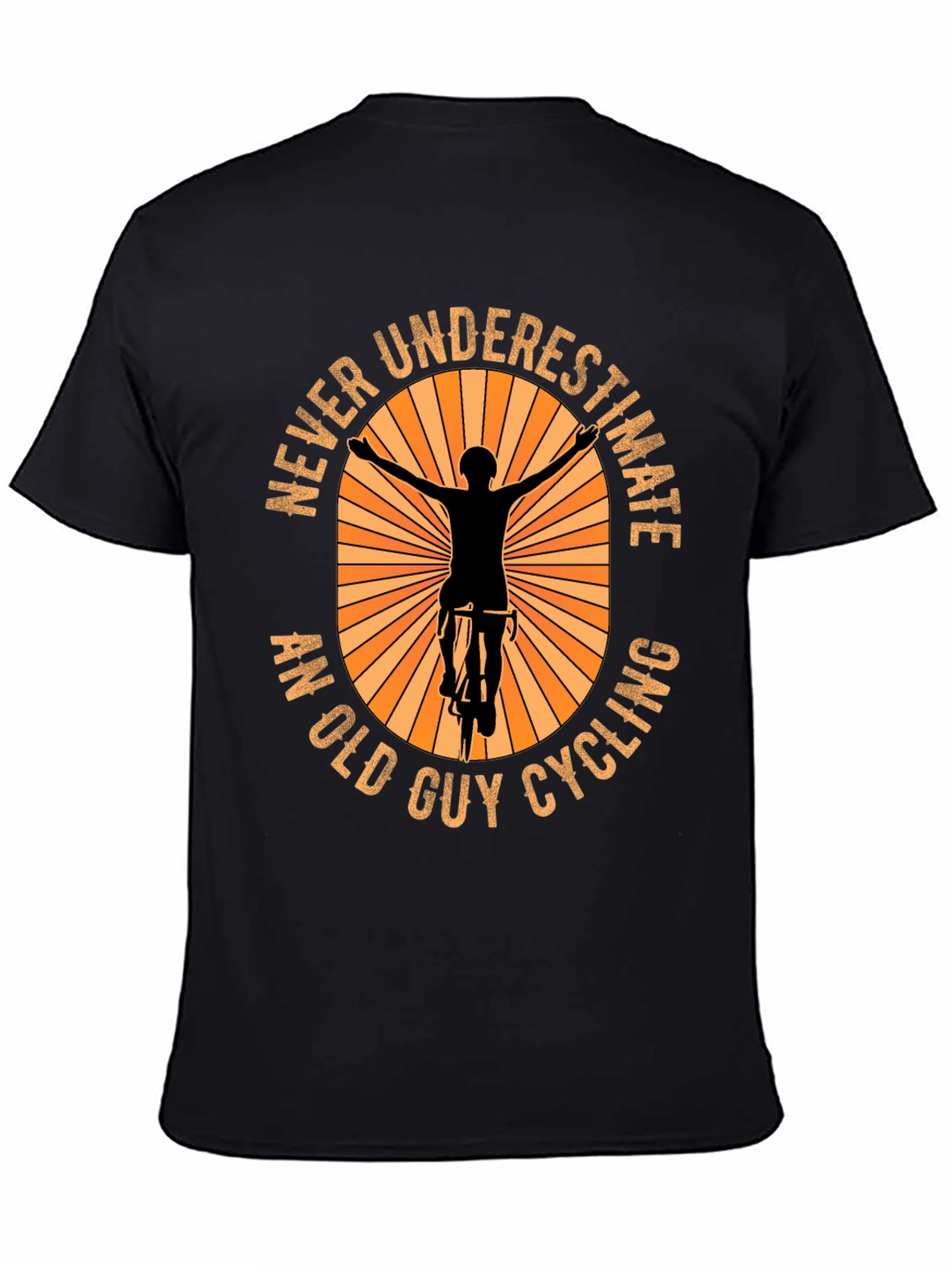 Never Underestimate An Old Guy Cycling T-Shirt