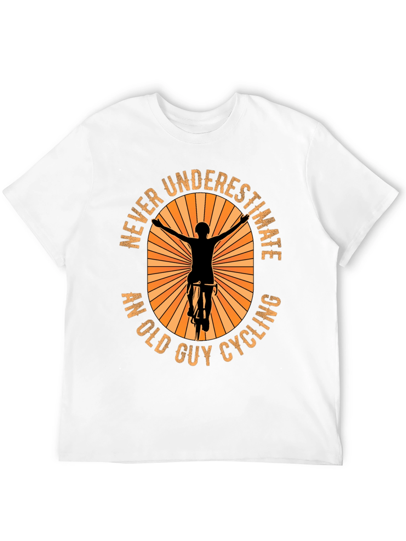 Never Underestimate An Old Guy Cycling T-Shirt