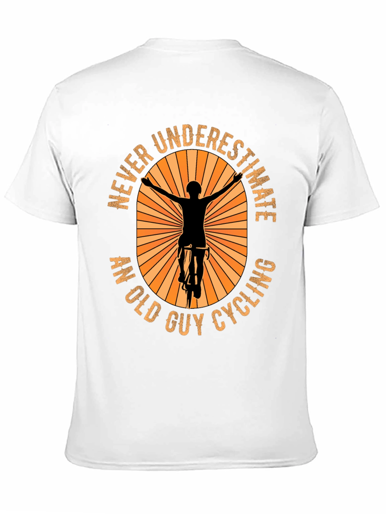 Never Underestimate An Old Guy Cycling T-Shirt