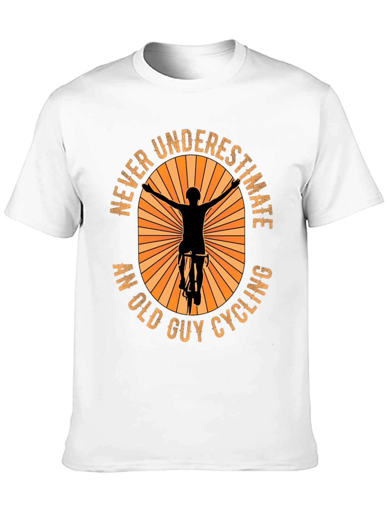 Never Underestimate An Old Guy Cycling T-Shirt