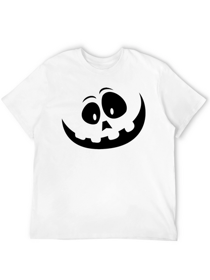 Halloween Pumpkin Face Black T-Shirt