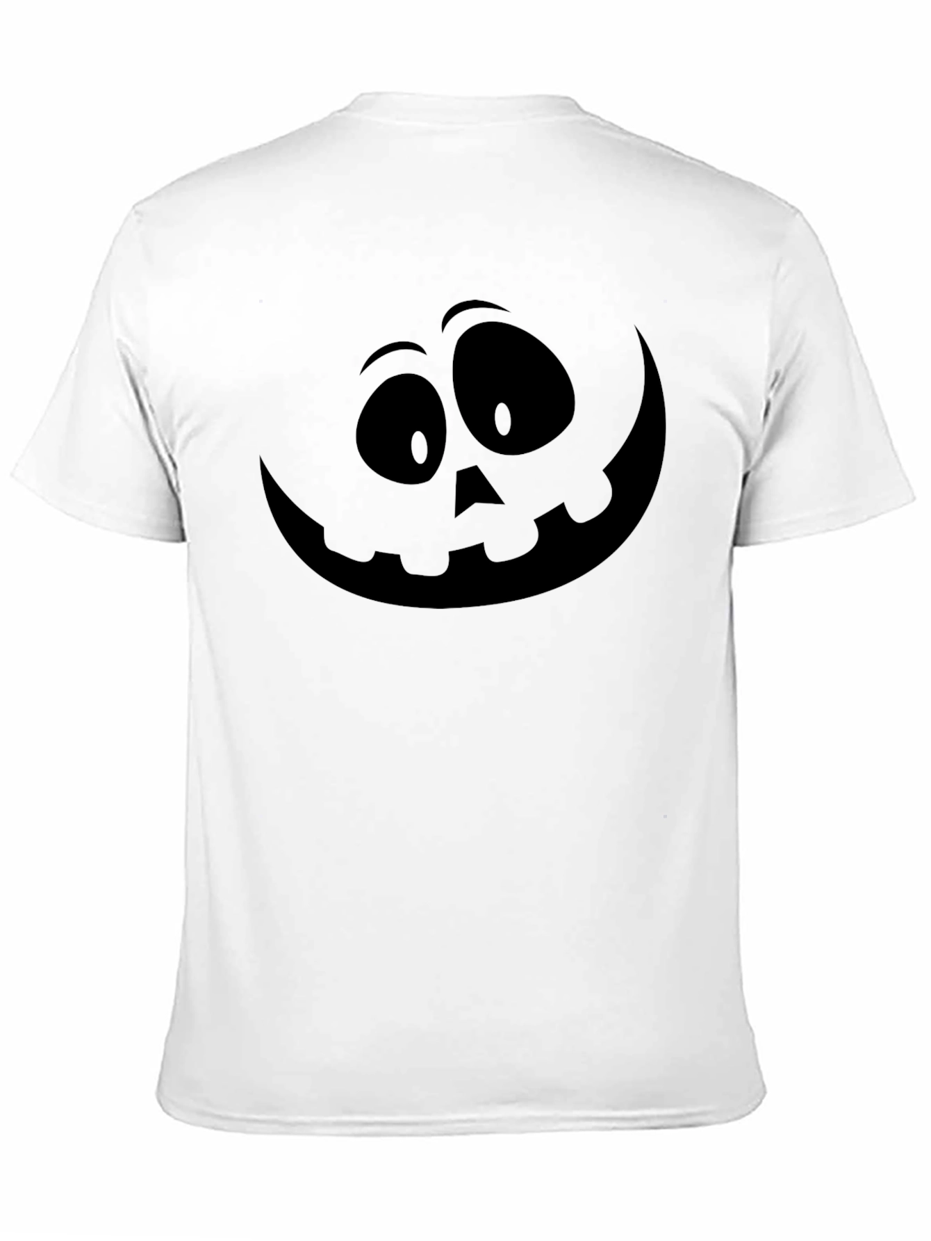 Halloween Pumpkin Face Black T-Shirt