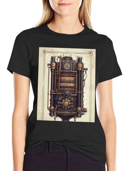 Steampunk Engine Graphic T-Shirt