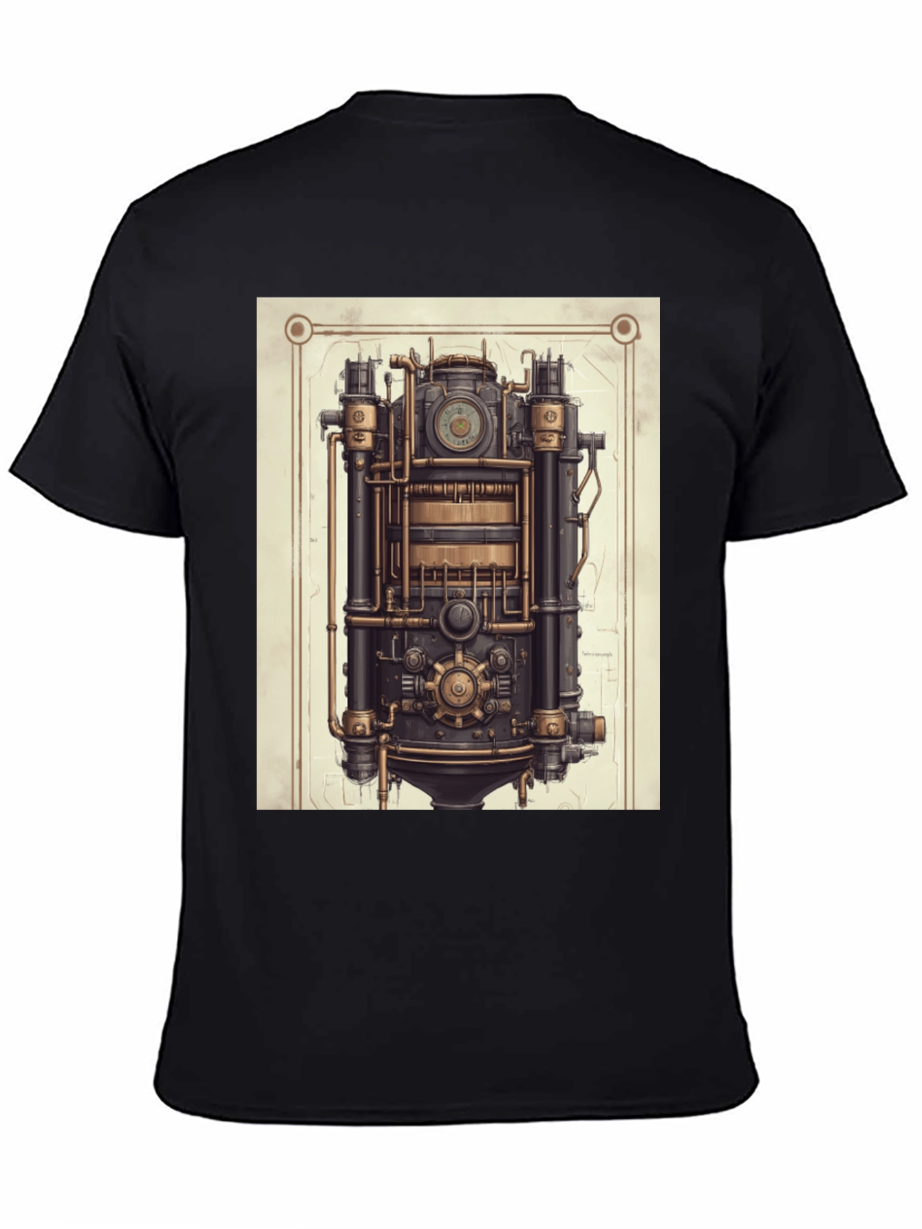 Steampunk Engine Graphic T-Shirt