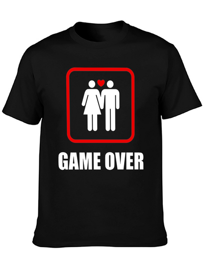 Game Over T-Shirt: Funny Wedding Engagement Tee