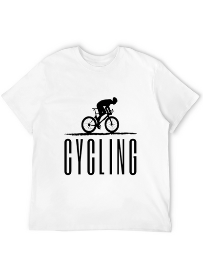 Cycling Graphic T-Shirt | Black Cotton Tee