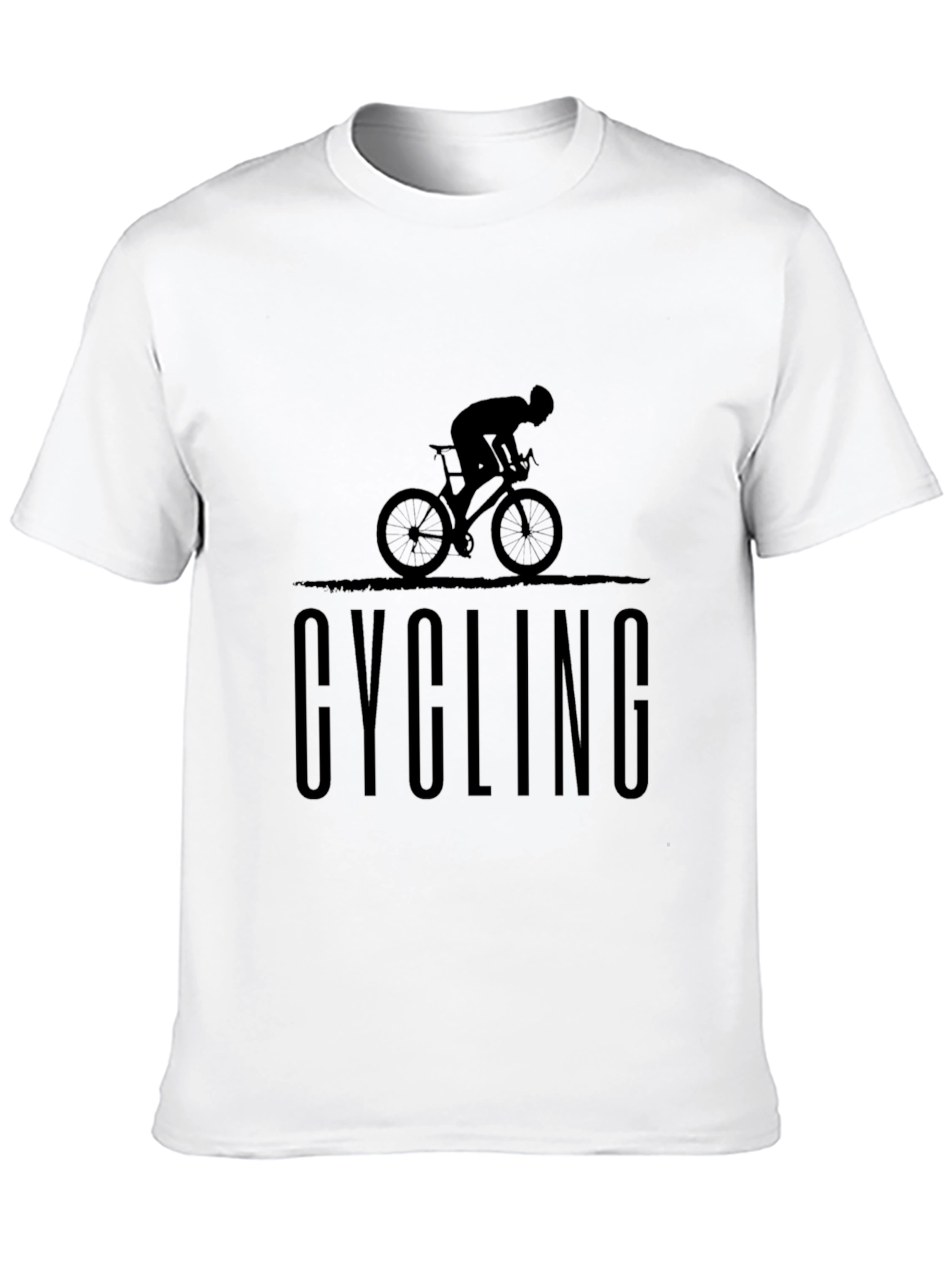 Cycling Graphic T-Shirt | Black Cotton Tee