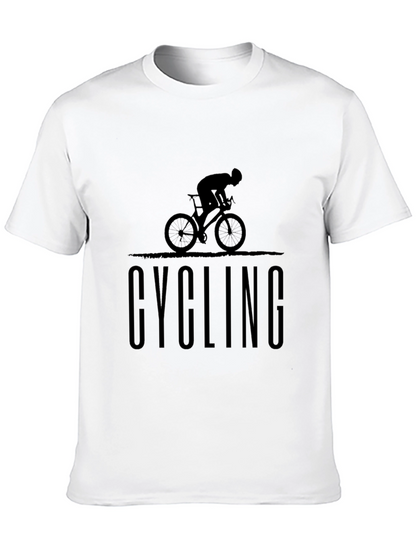 Cycling Graphic T-Shirt | Black Cotton Tee