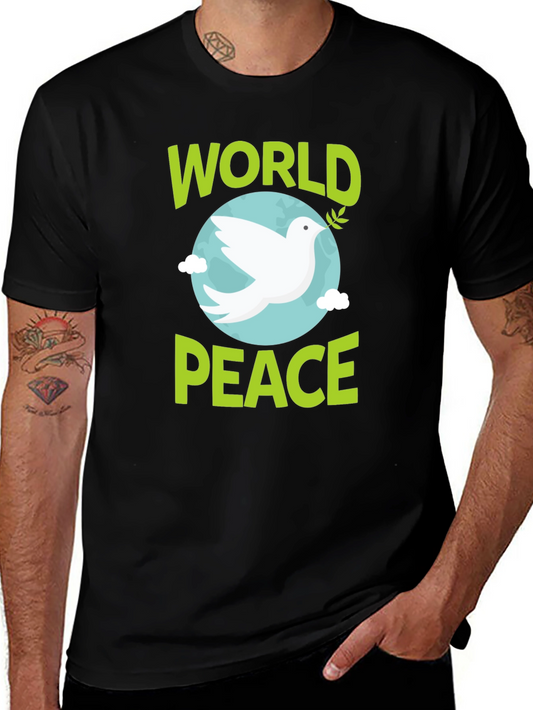 World Peace Dove Graphic Tee - Soft Cotton T-Shirt