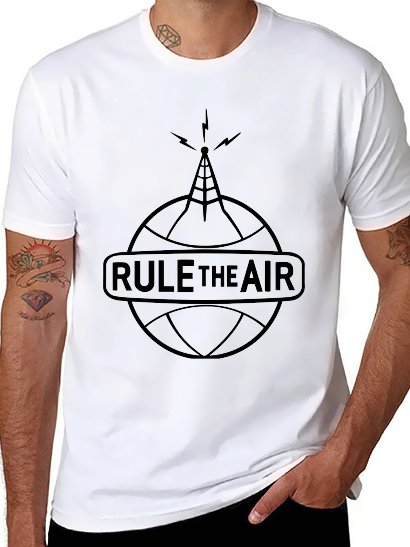 Rule The Air T-Shirt - Radio Tower Graphic Tee