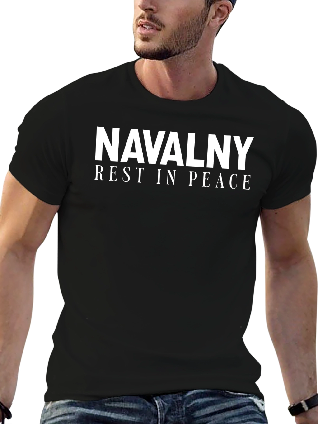 Navalny Rest In Peace Graphic T-Shirt