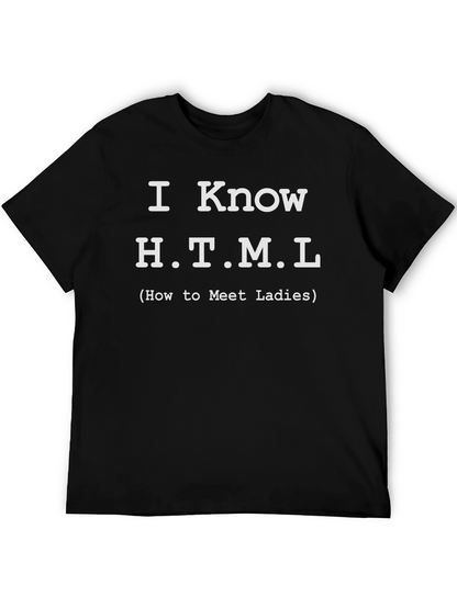 I Know HTML Funny Programmer T-Shirt