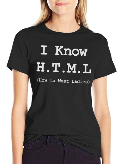 I Know HTML Funny Programmer T-Shirt