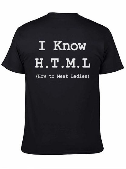 I Know HTML Funny Programmer T-Shirt