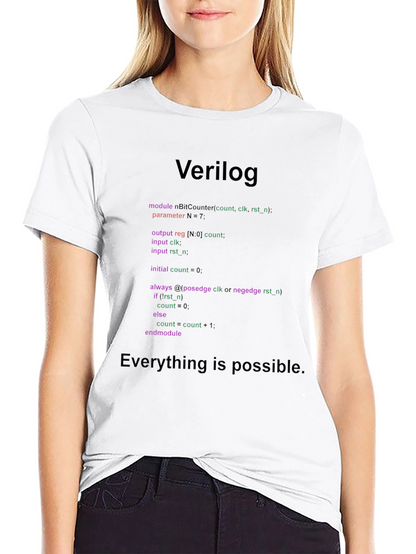 Verilog Code T-Shirt: Programmer Gift