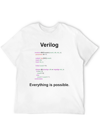 Verilog Code T-Shirt: Programmer Gift