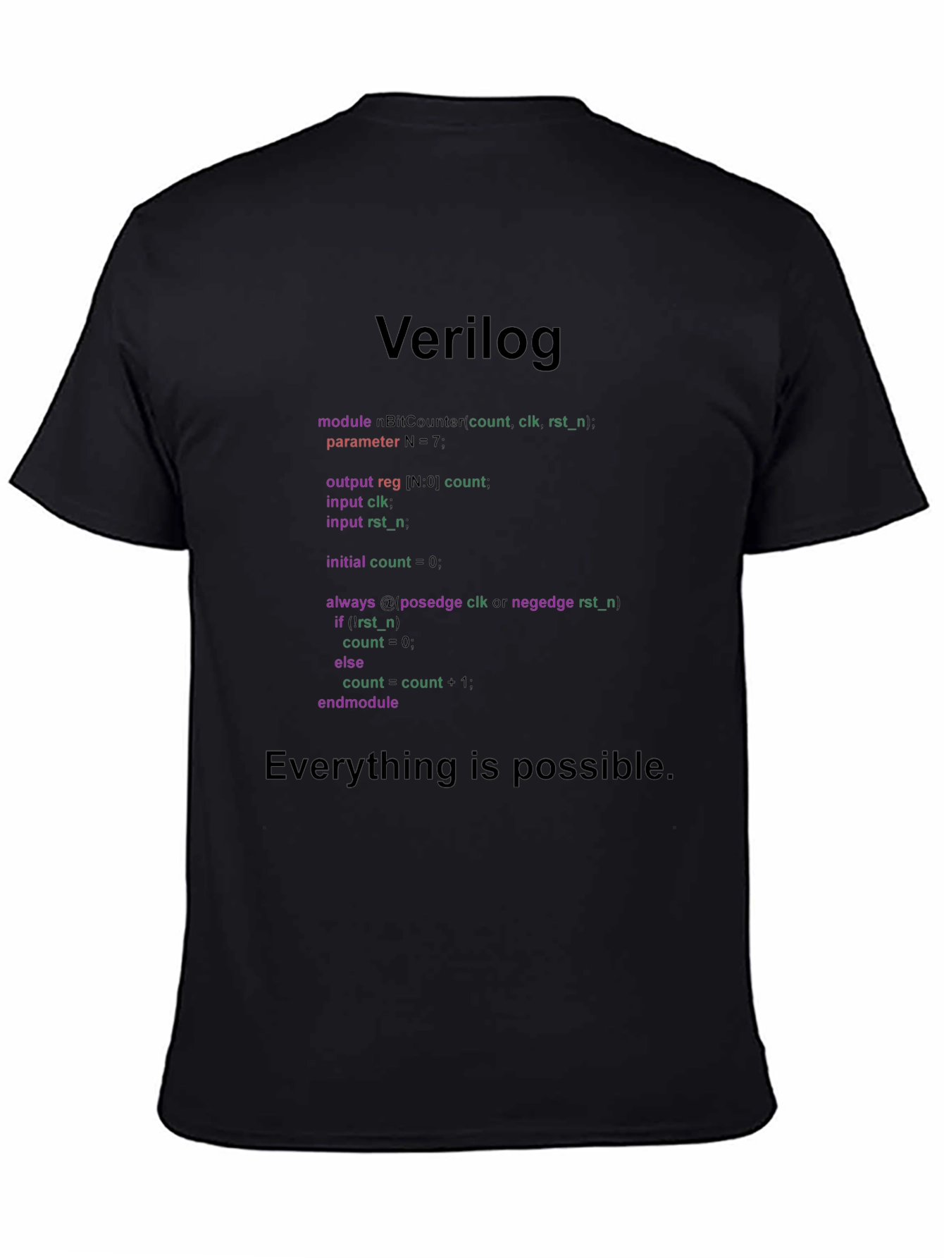 Verilog Code T-Shirt: Programmer Gift